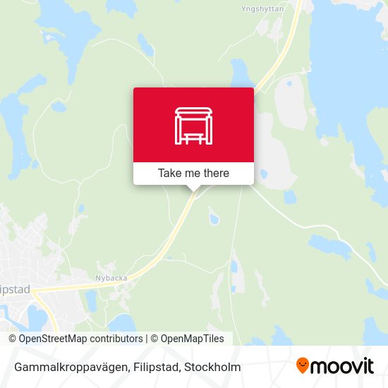 Gammalkroppavägen, Filipstad map