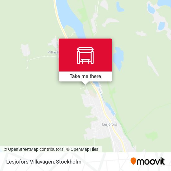 Lesjöfors Villavägen map