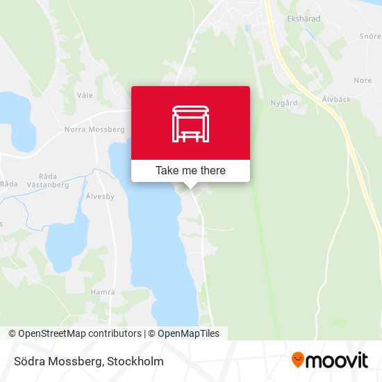 Södra Mossberg map