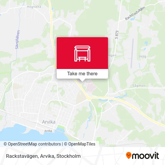 Rackstavägen, Arvika map