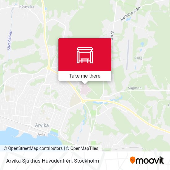Arvika Sjukhus Huvudentrén map