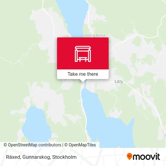 Räxed, Gunnarskog map