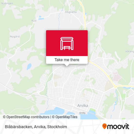 Blåbärsbacken, Arvika map