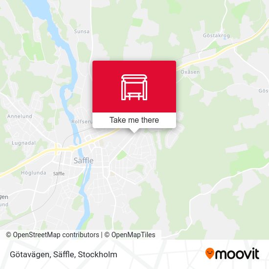 Götavägen, Säffle map