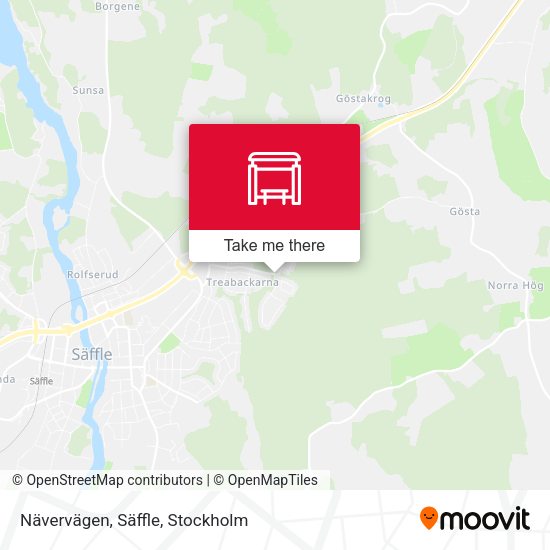 Nävervägen, Säffle map