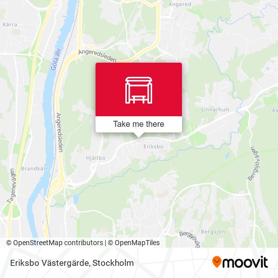 Eriksbo Västergärde map