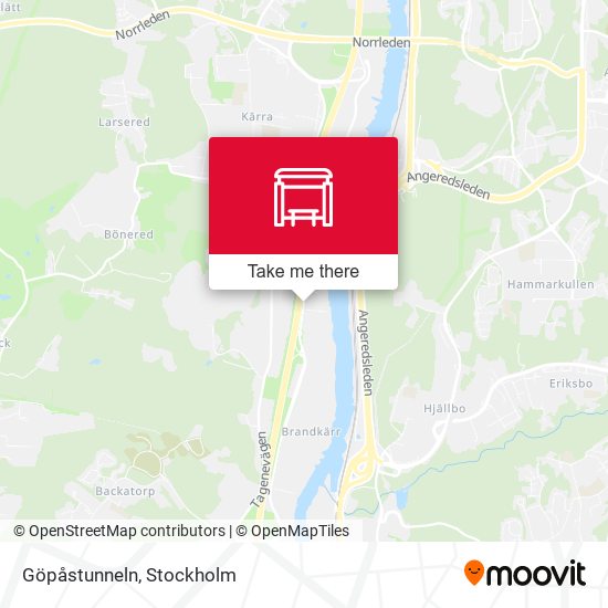 Göpåstunneln map
