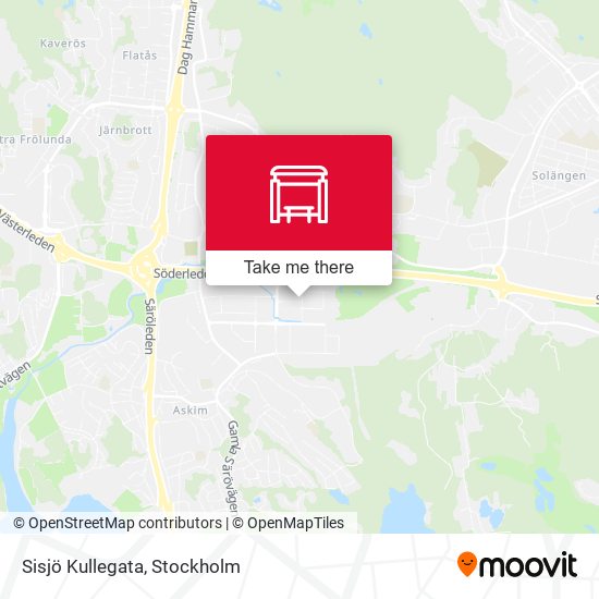 Sisjö Kullegata map
