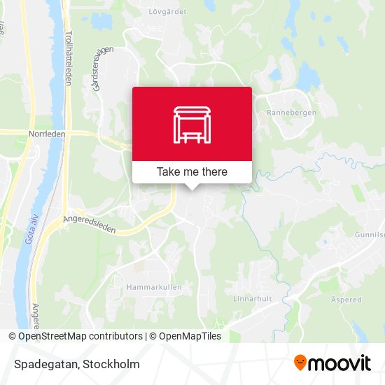 Spadegatan map