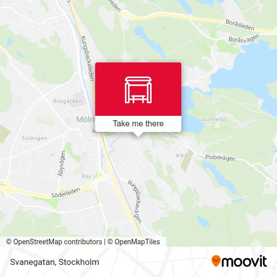 Svanegatan map