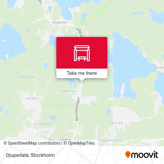 Djupedala map