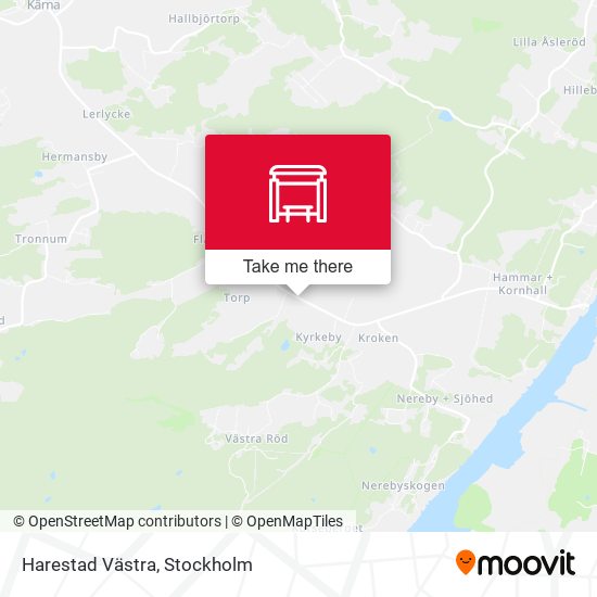 Harestad Västra map