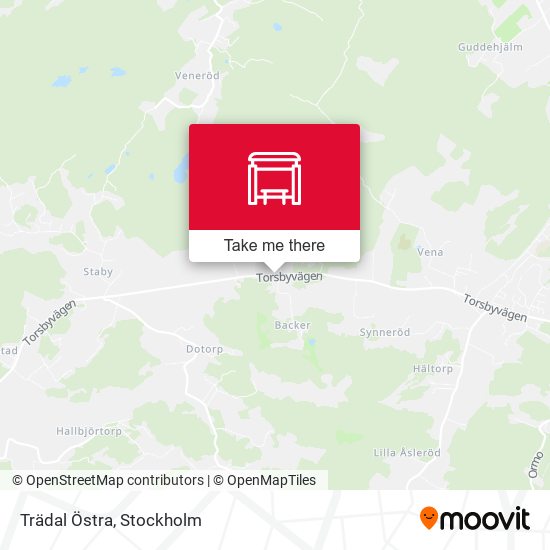 Trädal Östra map