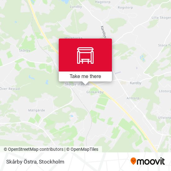 Skårby Östra map