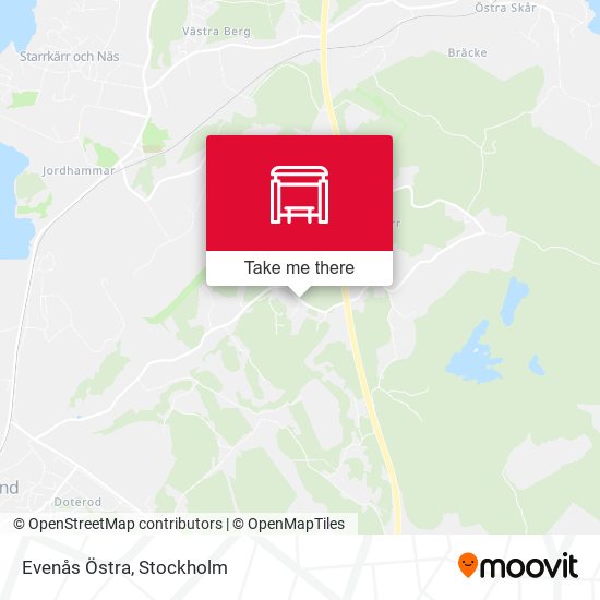 Evenås Östra map
