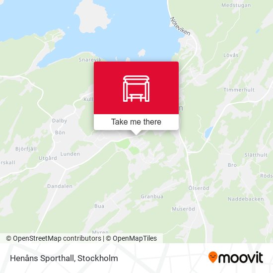 Henåns Sporthall map