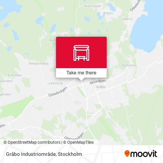 Gråbo Industriområde map