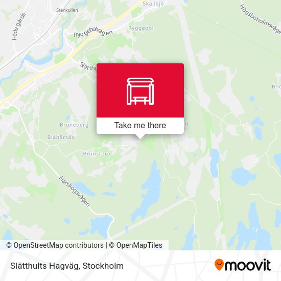 Slätthults Hagväg map
