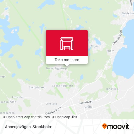 Annesjövägen map