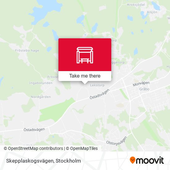 Skepplaskogsvägen map