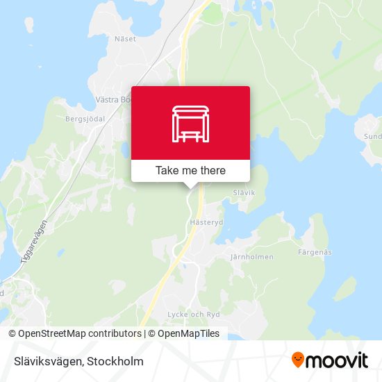 Släviksvägen map