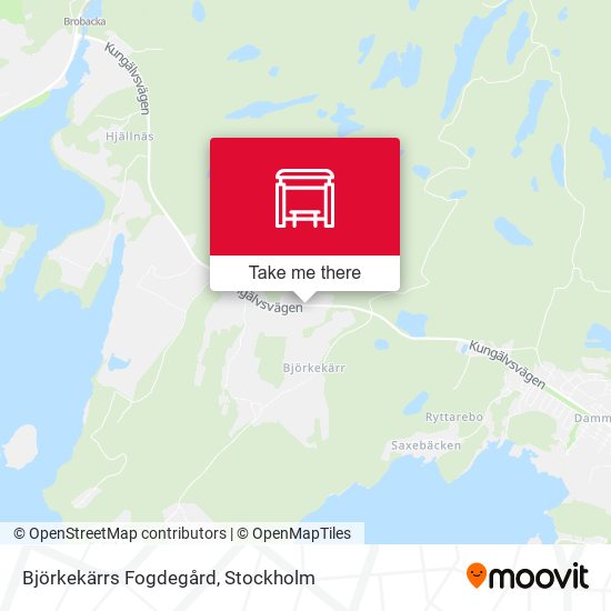 Björkekärrs Fogdegård map
