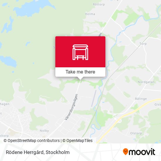 Rödene Herrgård map