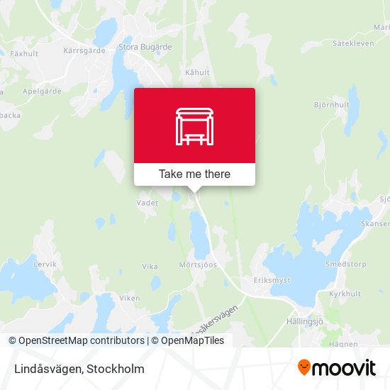 Lindåsvägen map