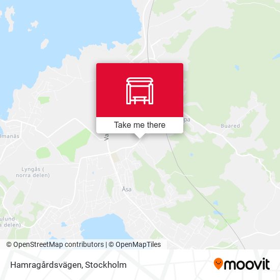 Hamragårdsvägen map