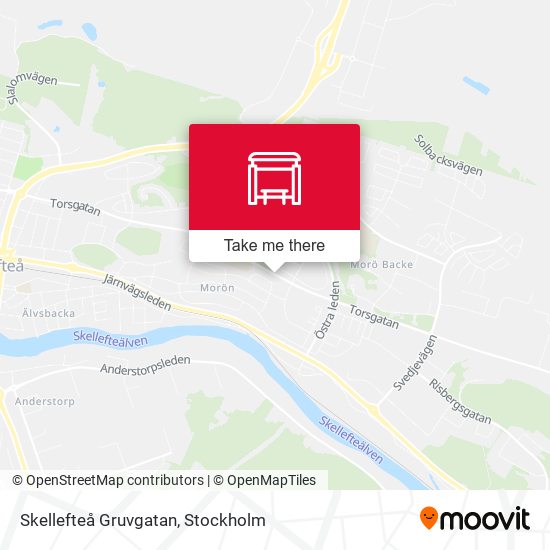 Skellefteå Gruvgatan map