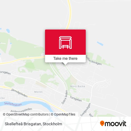 Skellefteå Brisgatan map