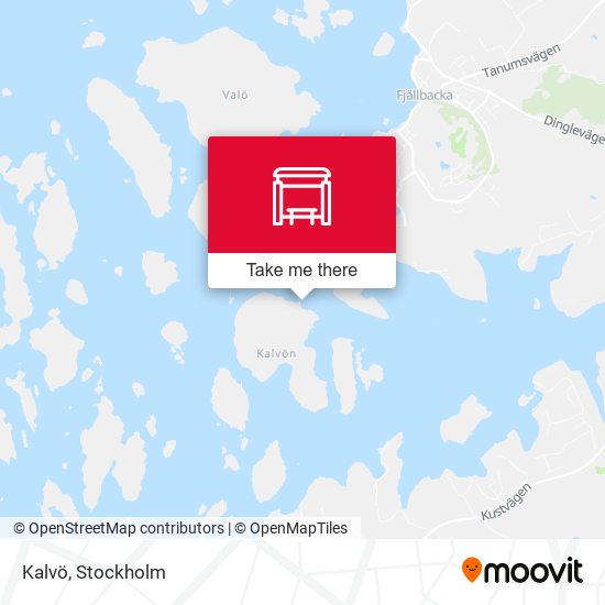 Kalvö map