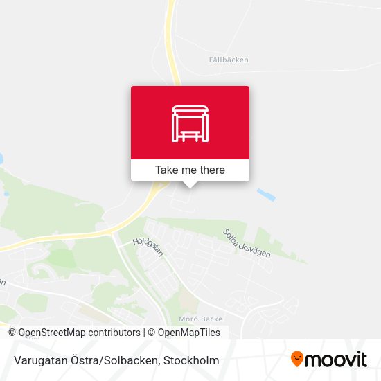 Varugatan Östra/Solbacken map