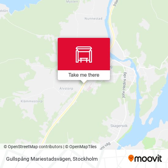 Gullspång Mariestadsvägen map