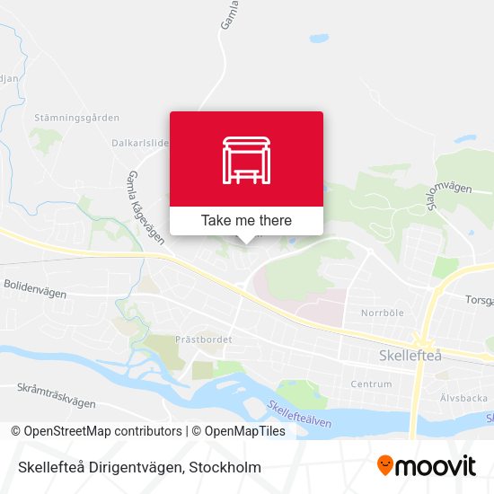 Skellefteå Dirigentvägen map