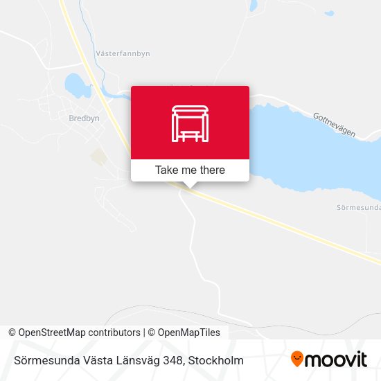 Sörmesunda Västa Länsväg 348 map