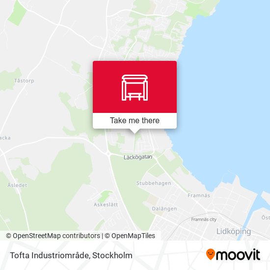 Tofta Industriområde map