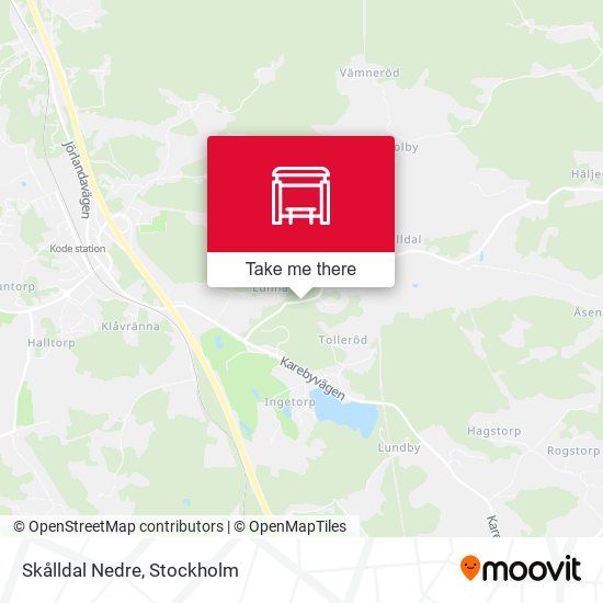 Skålldal Nedre map