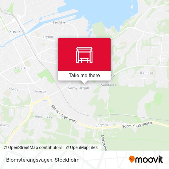 Blomsterängsvägen map