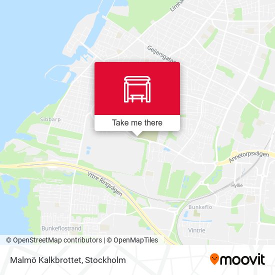 Malmö Kalkbrottet map