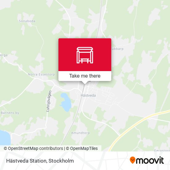 Hästveda Station map