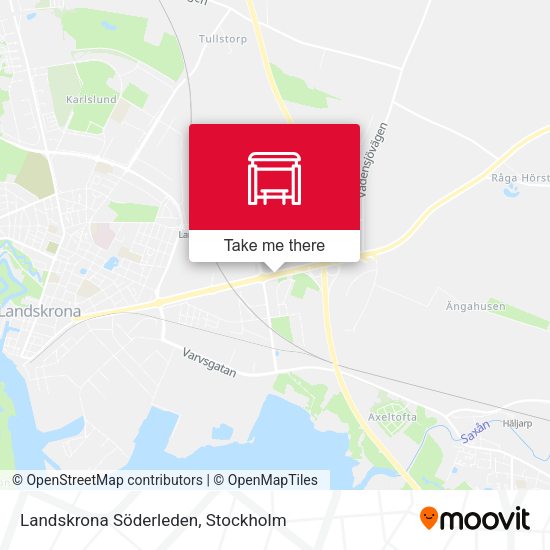 Landskrona Söderleden map