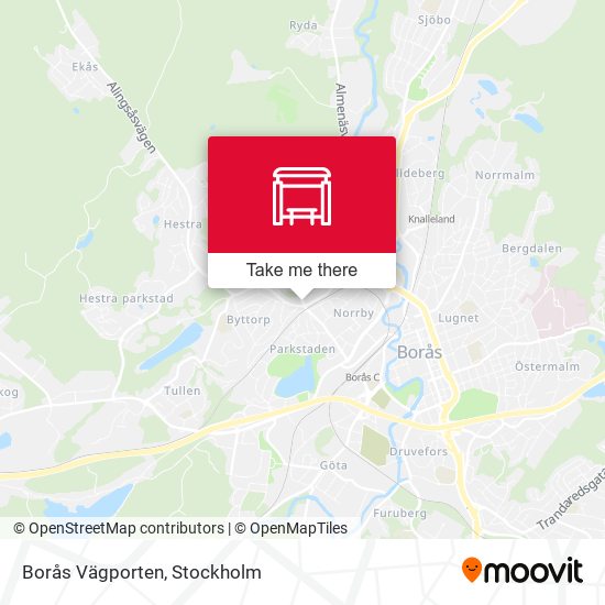 Borås Vägporten map