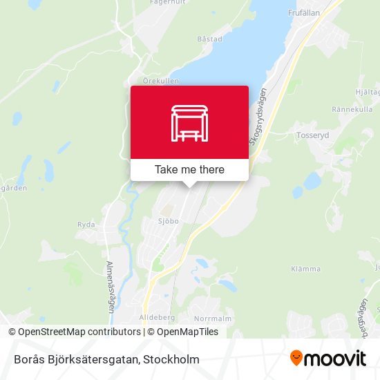 Borås Björksätersgatan map