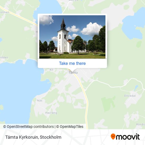 Tämta Kyrkoruin map