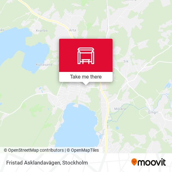 Fristad Asklandavägen map