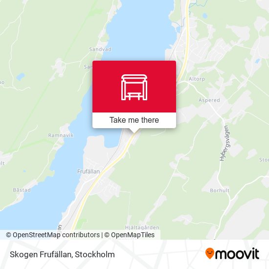 Skogen Frufällan map