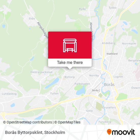 Borås Byttorpsklint map