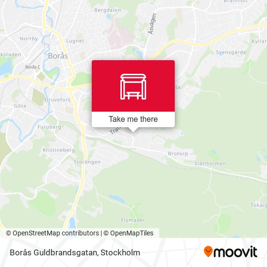 Borås Guldbrandsgatan map