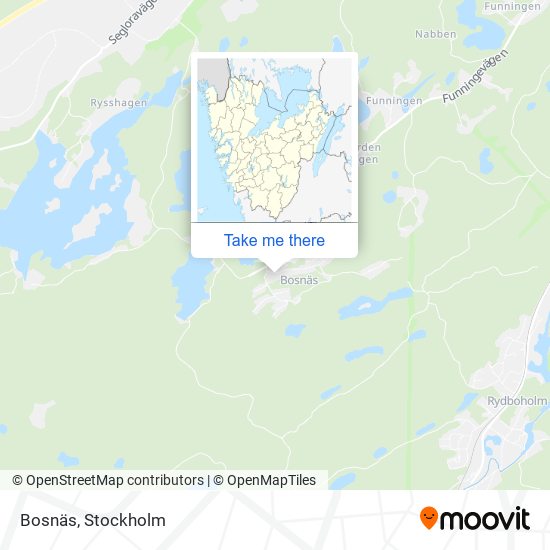 Bosnäs map